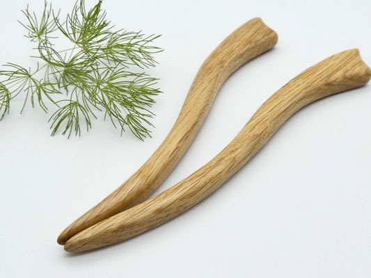 Haarstab aus Holz - Eiche