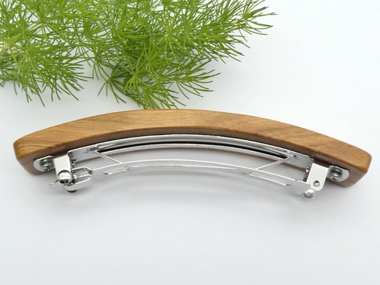Haarspange aus Holz - Kirsche & große Klammer
