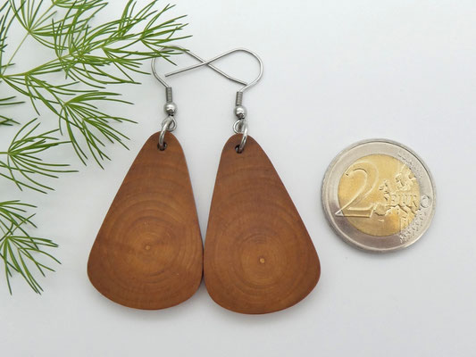 Ohrringe aus Holz - Apfelbaum