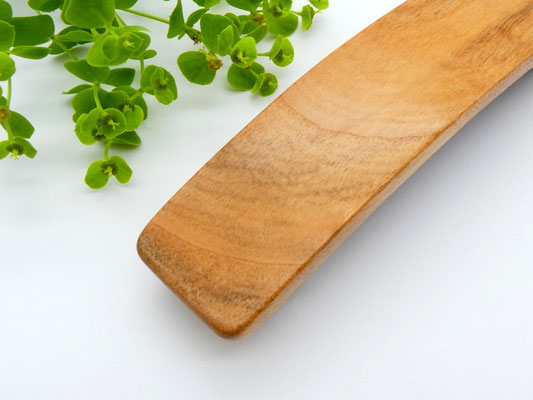 Haarspange aus Holz - Kirsche & große Klammer