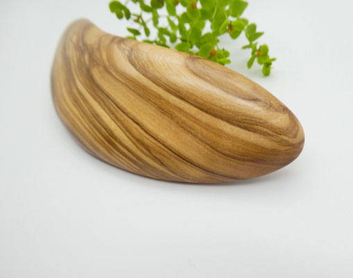 Haarspange aus Olivenholz & große Klammer