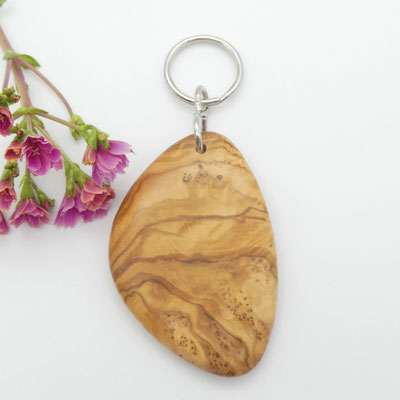 Schlüsselanhänger aus Holz - Olivenholz