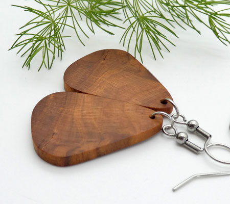 Ohrringe aus Holz - Kirsche