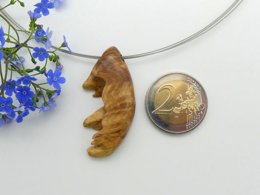Anhänger aus Goldfield + Edelstahlcollier