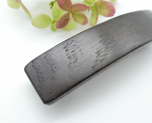 Haarspange aus Mooreiche & kleine Klammer