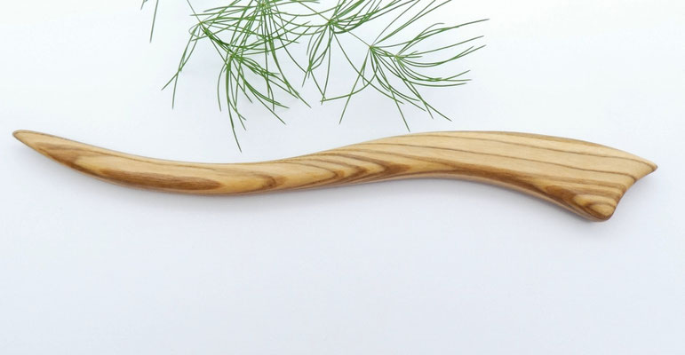 Haarstab aus Holz - Olivenholz
