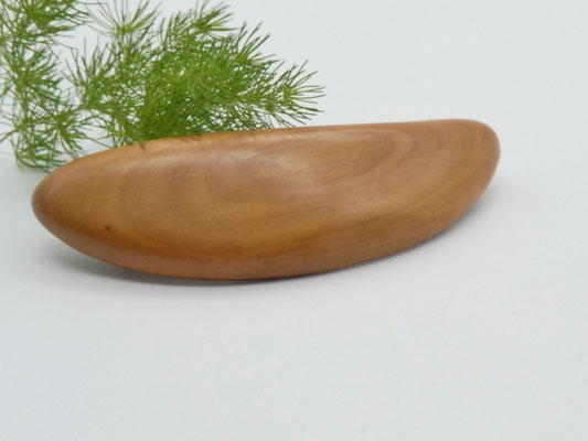 Haarspange aus Holz - Apfelbaum & große Klammer