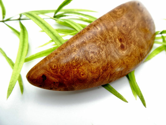 Haarspange aus Ahornmaser & große Klammer