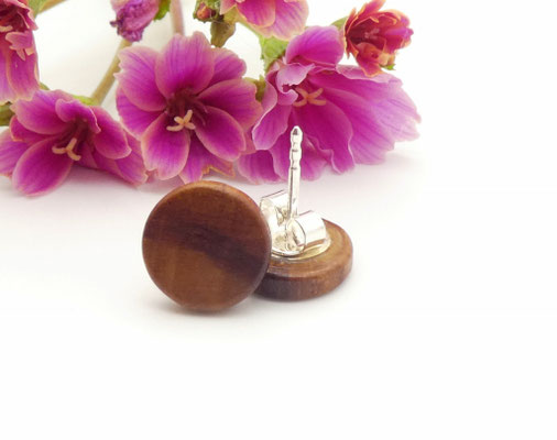 Ohrstecker aus Apfelbaum 10 mm