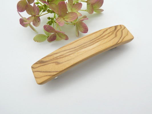 Haarspange aus Olivenholz & kleine Klammer