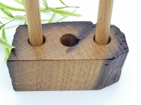 Stifthalter aus Eiche für 3 Kugelschreiber