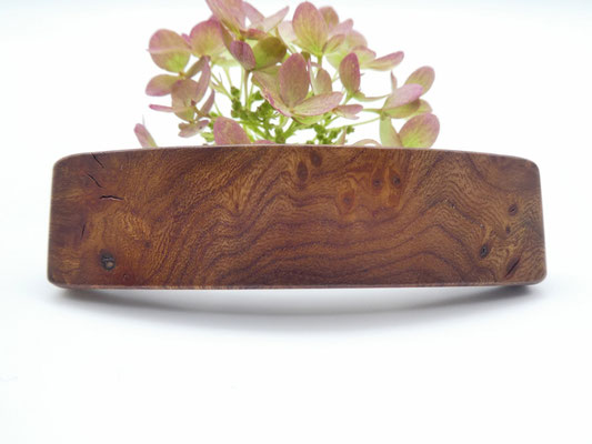 Haarspange aus Ulmenmaser & kleine Klammer