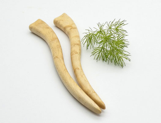 Haarstab aus Holz - Muschelahorn