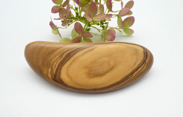 Haarspange aus Olivenholz & kleine Klammer