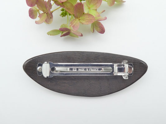 Haarspange aus Mooreiche & kleine Klammer