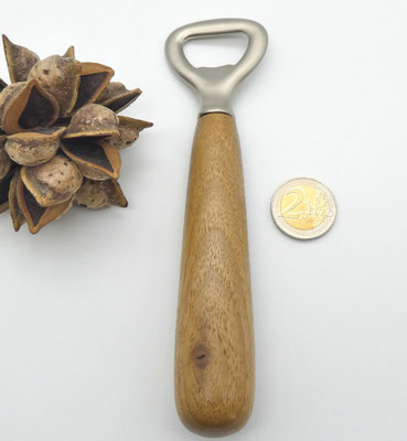 Flaschenöffner mit Holzgriff aus Walnuss