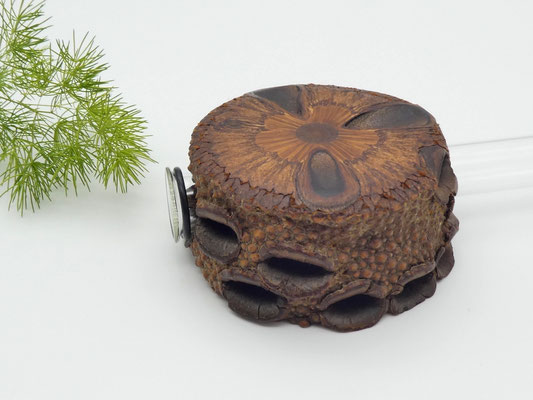 Vase aus Holz - Banksia - mit Magnet für den Kühlschrank
