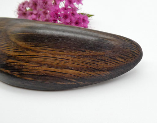 Haarspange aus Mooreiche & mittelgroße Klammer