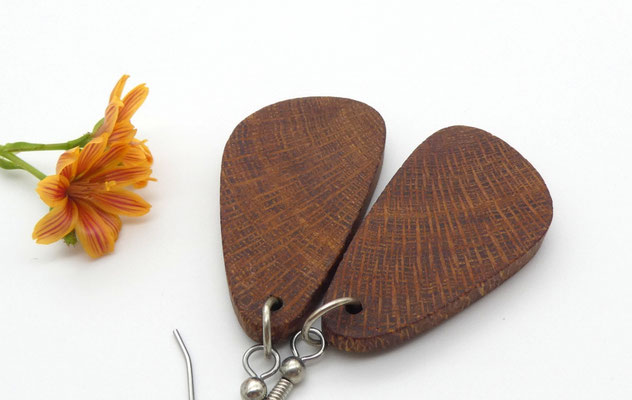 Ohrringe aus Holz - Banksiaholz aus Australien