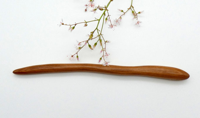 Haarstab aus Holz - Zwetschge