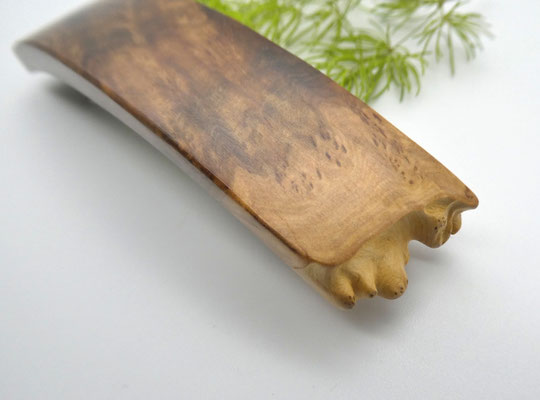 Haarspange aus Holz - Goldfield & mittelgroße Klammer