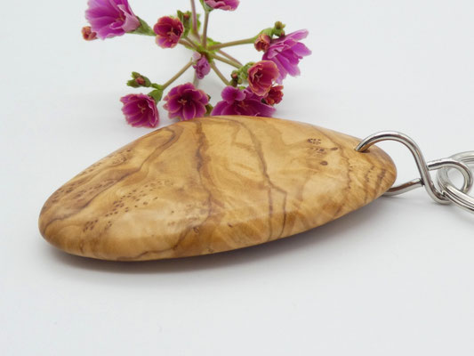 Schlüsselanhänger aus Holz - Olivenholz
