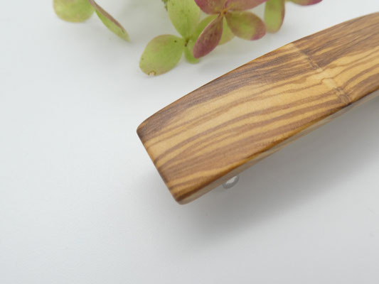 Haarspange aus Olivenholz & kleine Klammer