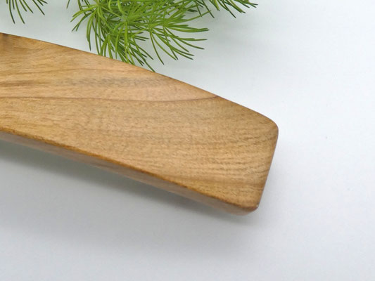 Haarspange aus Holz - Kirsche & große Klammer