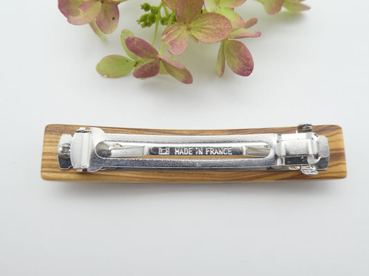 Haarspange aus Olivenholz & kleine Klammer