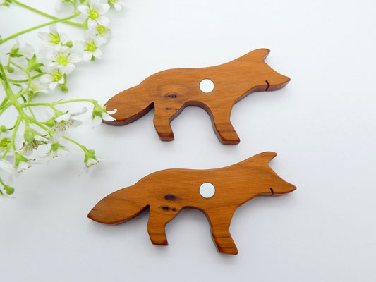 Fuchs aus Eibe - Magnet