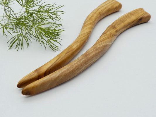Haarstab aus Holz - Olivenholz