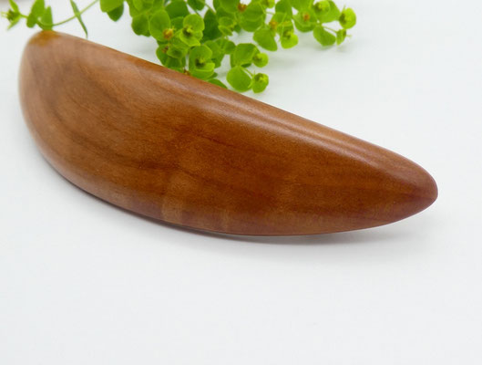 Haarspange aus Holz - Apfelbaum & große Klammer