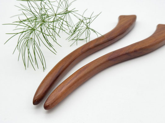 Haarstab aus Holz - Zwetschge