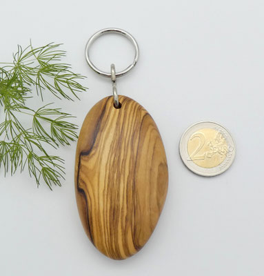 Schlüsselanhänger aus Holz - Olivenholz