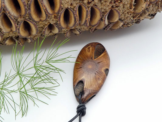 Anhänger aus einem Banksia-Zapfen