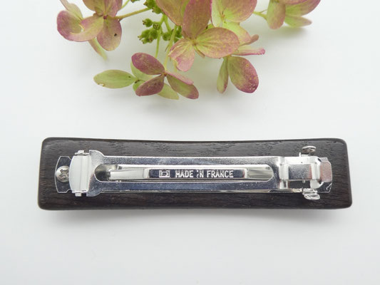 Haarspange aus Mooreiche & kleine Klammer