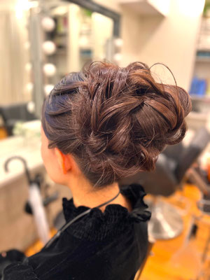 かちんもり２。ヘアセット