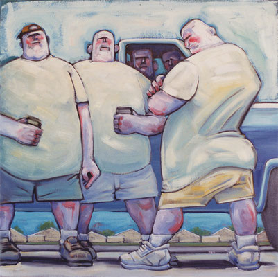 Scary Neighbourhood, 94 x 94 cm