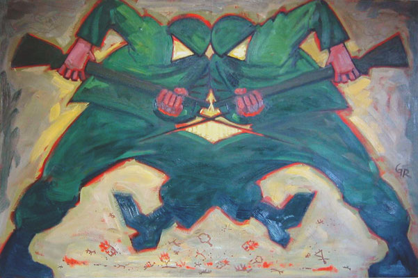 War, 150 x 120 cm