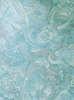 God Eats God World, 120 x 180 cm
