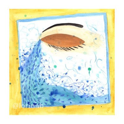 Le temps des larmes peinture originales Lorina