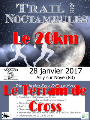Trail des Noctambules - Au terrain de cross (Ailly/Noye - dép80 - 11/20km - Sam28/01/2017)