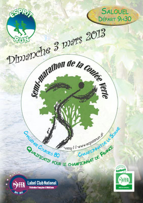Semi marathon de la Coulée verte (Salouel - dép80 - Dim03/03/2013)
