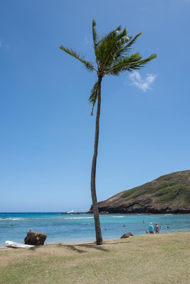 Hanauma Bay, formerly used as a recreational area by the Hawaiian nobility 