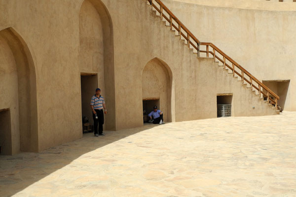 Escaping from the heat 40+ C inside the fort