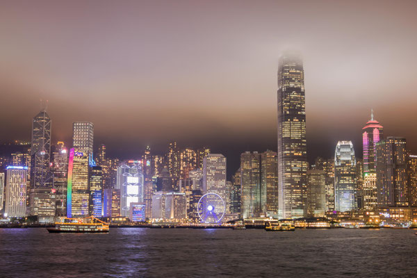 Victoria Harbour and Hong Kong Island view