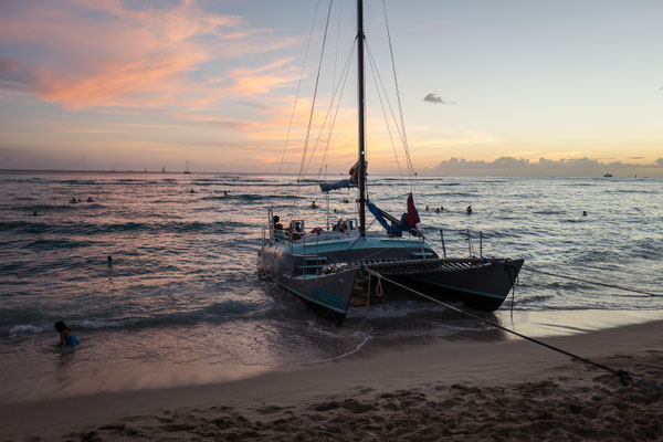Sunset at Waikiki Beach