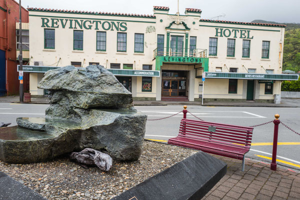 Hotels with pubs were at the centre of community life on the West Coast. A landmark where Queen Elizabeth II slept on her coronation tour in 1953.
