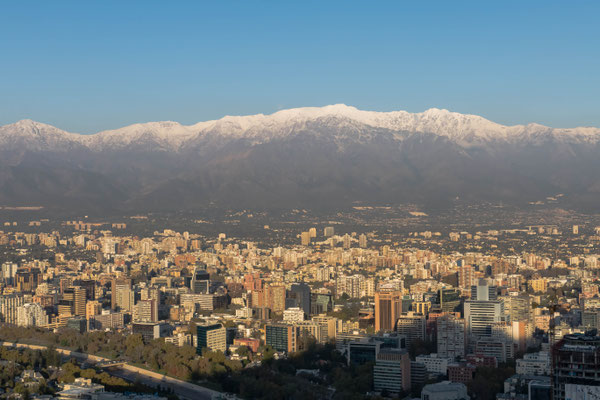 Sunset over Santiago