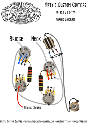 WIRING DIAGRAM ES-339 artys-custom-guitars.com  